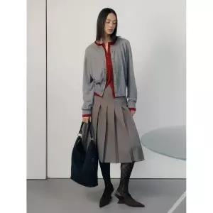 제너럴아이디어 GENERALIDEA 클래식 플리츠 미디 스커트 [GREY] GF1LSK503 GF1LSK503GR 146988