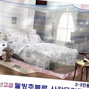 (다올)웰빙추블루 사각모기장 2-3인용 국산