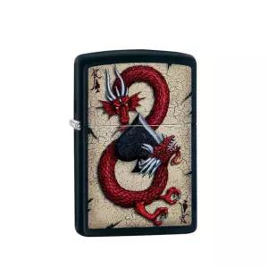 ZIPPO 라이터 29840 드래곤 에이스 디자인
