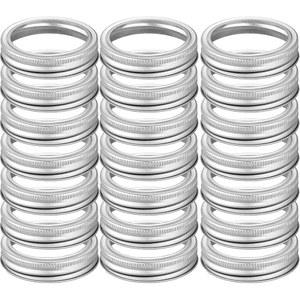 60개입 와이드 입구 메이슨 자 캐닝 링 은색 있고 / 금속 주석판 않는 87MM 밴드/링 녹슬지 또는 탑 내구성 자용 교체용