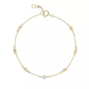 [로이드](센텀시티점)랩다이아몬드 0.09ct 샤인볼 14K 팔찌 LWF26006D