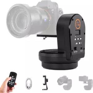 Soonpho M2 모터 구동 회전 삼각대 헤드 DSLR 카메라 캠코더 스마트폰용 리모컨 및 휴대폰 클립 포함 틸트