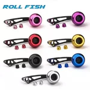 ROLLFISH 낚시 릴 핸들 로커 암 탄소 섬유 경량 28g 인체 공학적 디자인 여러 가지 빛깔의 도구 액세서리