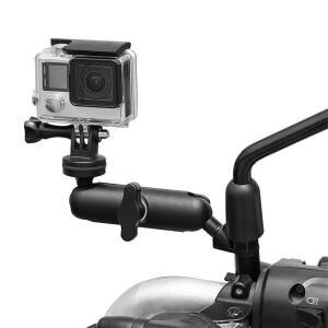 금속 오토바이 자전거 카메라 홀더 핸들 바 미러 마운트 브래킷 GoPro  DJI 전화  액세서리