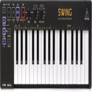 베링거 스윙 32키 USB MIDI 컨트롤러 키보드(64단계 폴리포닉 시퀀싱 코드 및 아르페지오터 모드 포함)