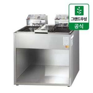 우성 업소용 전기 튀김기 WS-EFS20S 스텐 2구 6KW