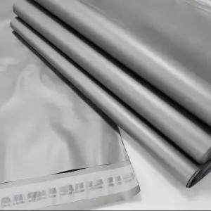 HDPE 택배봉투 쇼핑몰 포장지 포장 의류 비닐 접착 은색 실버 연회색 45x60+4 50장