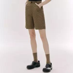 [오아이오아이컬렉션]COSMO LABEL CHECK PANTS [BROWN]