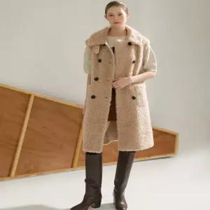 [리오벨][리오벨]25FW 호주산 양모100 더블 버튼 롱베스트