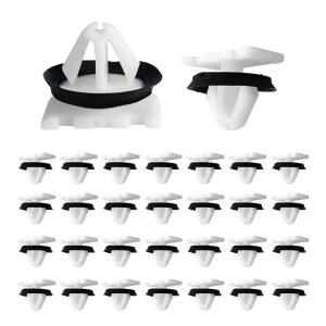 Wogomz 30 PCS 펜더 플레어 로커 패널 몰딩 클립, 11547581용 리테이너 클립 교체, 휠 오프닝 CT6 XT5 XTS 임팔라 트래버스 아카디아 지형용 자동차 액세서리
