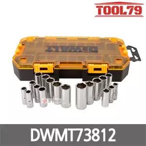 디월트 DWMT73812 롱소켓 9.5mm(3/8) 세트 20PCS (Metric & SAE) 롱 복스 알 드라이브 핸드소켓