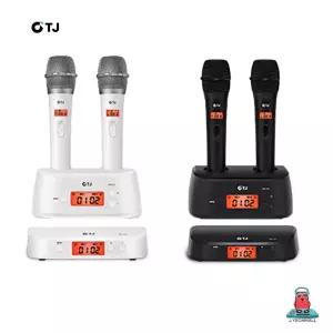 TJ미디어 TMW-100 무선마이크 2채널 충전형 노래방 마이크 