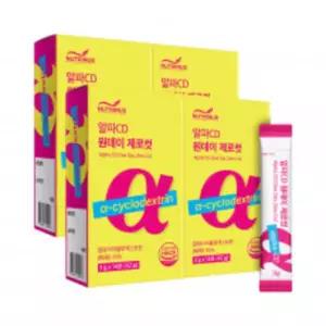뉴트리너스 알파CD 원데이 제로컷 3g 수용성 식이섬유 알파시클로덱스트린 14포, 4개
