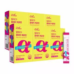 뉴트리너스 알파CD 원데이 제로컷 3g 수용성 식이섬유 알파시클로덱스트린 14포, 6개