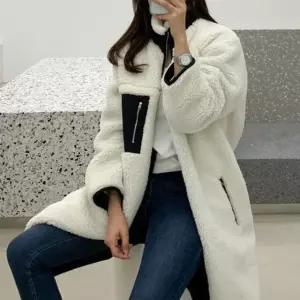 포켓 플리스 집업 자켓 여성 롱 점퍼 뽀글이 후리스 LWD36F0D