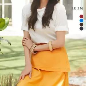 [루시앙]루시앙 수피마 100 워셔블 티블라우스 5color