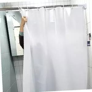 욕실 샤워공간 무지디자인 대형 투명비닐 물막이천 욕조가림막 화장실칸막이 방수천