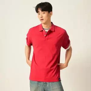 매장정품 BEANPOLE 빈폴 [빈폴] 피케 칼라넥 티셔츠 레드 (BC5442C916) BC5442C916 1902967