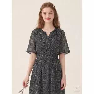 써스데이아일랜드 Thursday Island 라운드넥 플라워 패턴 원피스 T244MOP254W