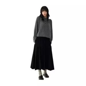 톰보이 허리밴딩 주름 롱 스커트 9166132871 1413329