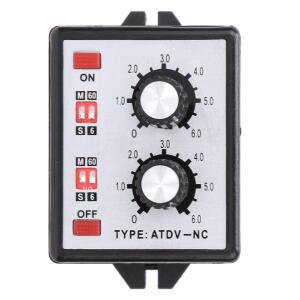 트윈 타이머 릴레이 로터리 노브 스타일 타임 고 온오프 스위치 6초-60분 지연 시간 조절식 AC 220V