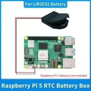 Raspberry Pi 5 RTC 배터리 박스 CR2032 / LIR2032 실시간 시계 거치대 미