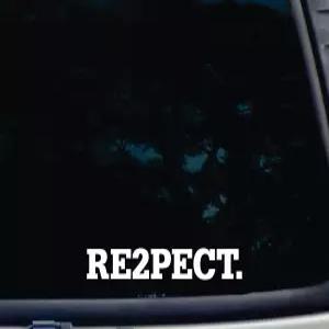 RE2Pect - 8 x 1 1/4 다이 컷 비닐 데칼 윈도우 자동차 트럭 공구 상자 노트북 맥북 거의 모든 단단하고