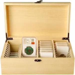 PCCB MINGT 40 슬롯 목재 디스플레이 보관 상자 등급별 동전 슬랩에 적합하며 수집 및 용품용 PCGS NGC