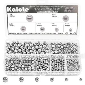 Kalote 720개 베어링 볼 키트 자전거용 6가지 크기 서랍 슬라이드 캐스터용 1/4 7/32 3/16 5/32 1/8 3/32
