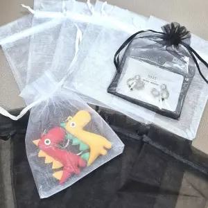 8세트 포장파우치 망사주머니 사이즈 10x12cm 단체선물 포장 소품샵 주얼리샵
