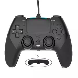 고급 프로그래밍 버튼이 탑재된 플레이스테이션 4용 유선 컨트롤러 게임패드 PS4/PS4 슬림/PS4 Pro 및 PC용