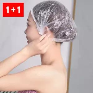 비닐모자 24cm 헤어 일회용 다회용 스파 고무줄캡 마사지