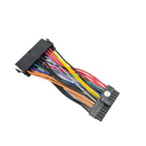 PSU 마더보드 미니 소형 24 핀-ATX 20p 암수 컨버터 어댑터 전원 케이블  hp 호환 10cm  18AWG