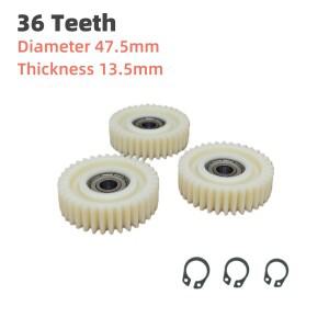 47x13.5mm 유성 기어 36개 톱니 기어(8mm 베어링 포함) 휠 허브 Bafang 모터용 전기 자전거 나일론 부품