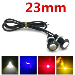 2pcs 방수 23mm 12V Led 독수리 눈 램프 주간 주행 등 백업 반전 주차 신호