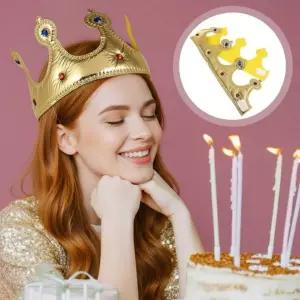 생일 왕관 헤어밴드 보석 머리띠 공주 왕자 파티 이벤트 소품