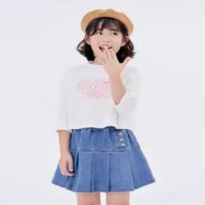 (스타필드 수원점)( 스타일노리터 ) 하트 버튼 데님 스커트