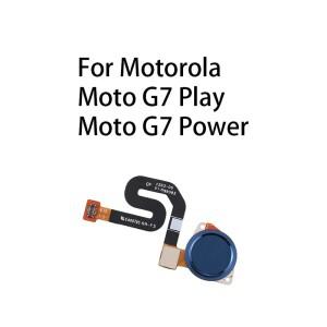 모토로라호환 모토 G7 플레이/모토 파워용 홈 버튼 지문 센서 플렉스 케이블