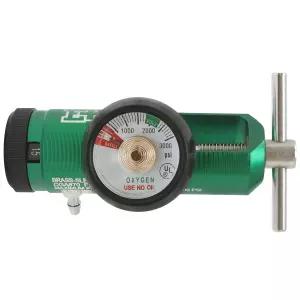 레디 응급처치 산소 조절기 CGA-870 게이지 유량 렌치 키 포함 0-15LPM