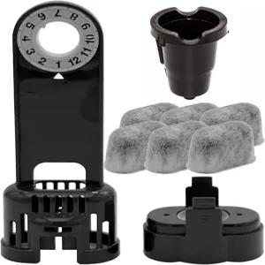 Keurig K-Classic 싱글 서브 K-Cup 포드 커피 메이커와 호환되는 6개의 워터 필터 및 세트가 포함된 교체용