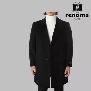 레노마 RQDIBH91ADG 남성 롱코트 겨울 FW 모혼방캐시미어 프리미엄 블랙 체스