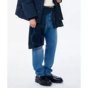 빈폴 BEANPOLE MEN Essential 워싱 스탠다드핏 데님 바지 스카이 블루 BC5721E71Q 510413