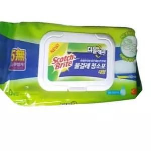 3M 더블액션 물걸레청소포 대형20매입 밀대걸레 올터치 LWDB238F 클립형 호환