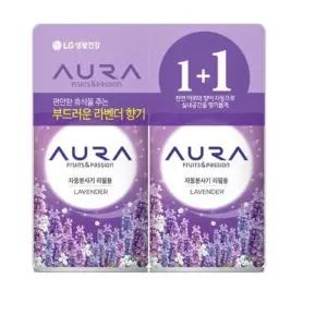 아우라 자동분사기 리필 2입 라벤더 미용용품 향기 냄새 LWC1F8FF 청소 생활용품
