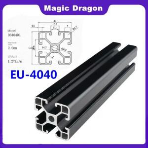 1PC 블랙 4040  양극 처리  알루미늄 프로파일 압출 CNC 3D프린터용 100-800mm 길이 선형 레일