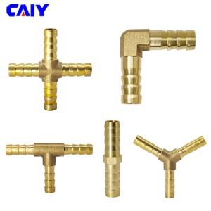 황동 바브 파이프 구리 피팅 2 3 4 웨이 커넥터 5mm 6mm 8mm 12mm  연료 물 가스 튜브 파고다 호스