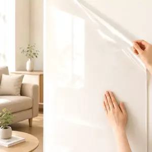 아리아스토어 무점착 벽지 보호필름 10m 투명 시트 낙서 오염방지