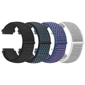 WNIPH 4개 세트 나일론 시계 밴드 GARMIN VENU 4 45MM / 3 2 VIVOACTIVE 4 FORERUNNER 255 MUSIC 265 955용 22MM SPORT REPALCEMENT 스트랩 AMAZFIT GTR BIP 6 5용