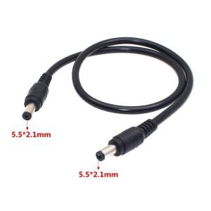 18AWG DC 전원 플러그 5.5 X 2.1mm 남성형 - CCTV 어댑터 연결 케이블 12V 10A 연장 코드 0.5m1.5m