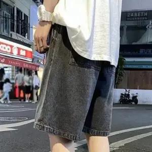 오너클랜 밴딩 5부 팬츠 와이드 청 반바지 버뮤다 데님 청바지 반바지 데님반바지 5부바지